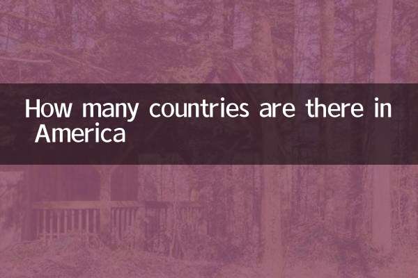 How many countries are there in America