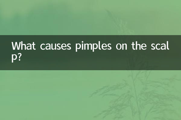 What causes pimples on the scalp?