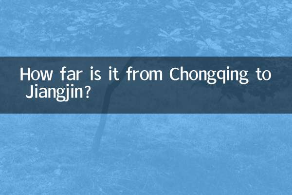 How far is it from Chongqing to Jiangjin?