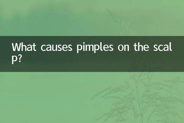 What causes pimples on the scalp?