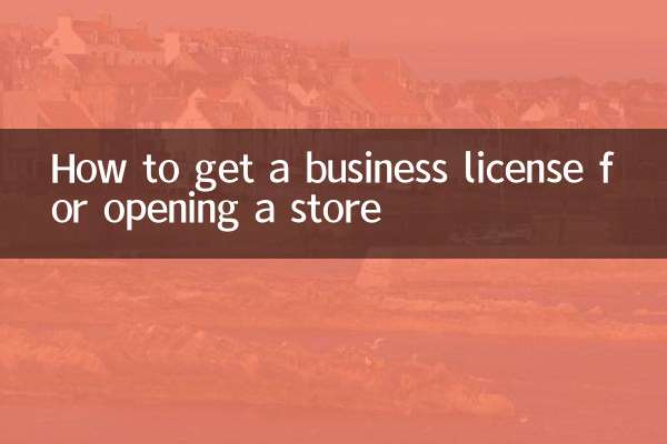 How to get a business license for opening a store