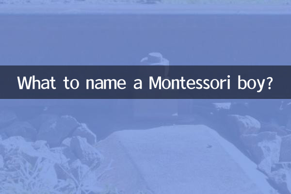 몬테소리 소년의 이름은 무엇입니까?