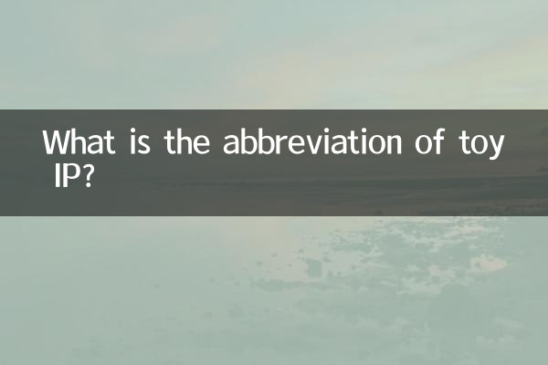 کھلونا IP کا مخفف کیا ہے؟