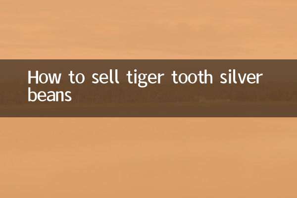 So verkaufen Sie Tigerzahn-Silberbohnen