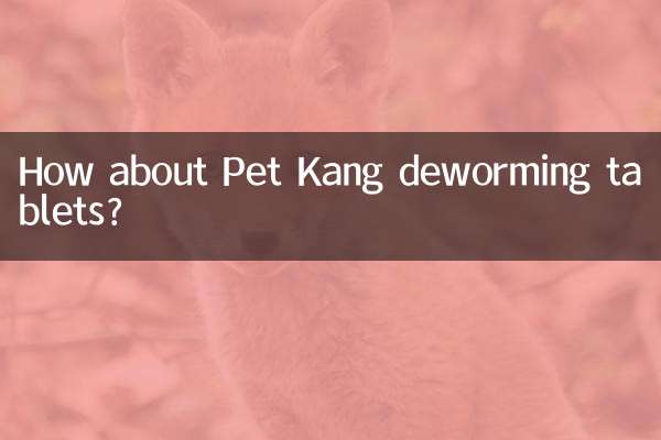 Que tal comprimidos desparasitação Pet Kang?