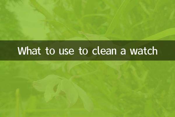 Cosa usare per pulire un orologio