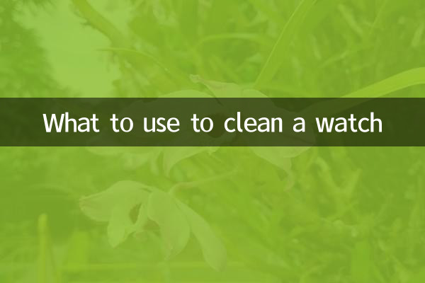 Cosa usare per pulire un orologio
