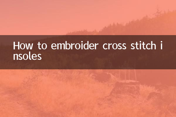 Come ricamare solette a punto croce