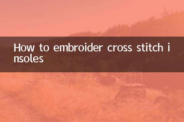 Como bordar palmilhas em ponto cruz