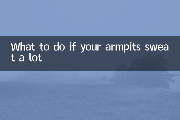 Que faire si vos aisselles transpirent beaucoup