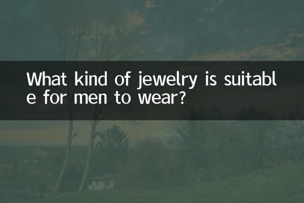Welcher Schmuck eignet sich für Männer?