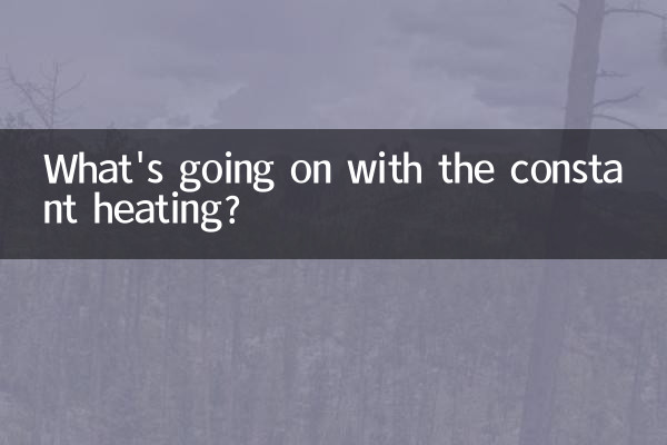 O que está acontecendo com o aquecimento constante?