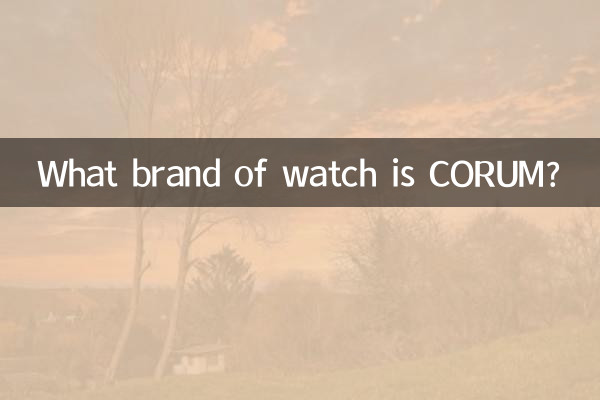 What brand of watch is CORUM?