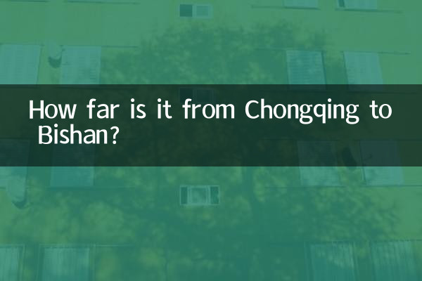 Qual a distância entre Chongqing e Bishan?