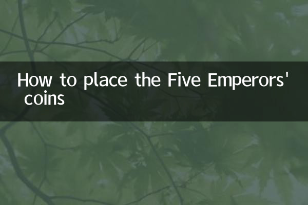 Comment placer les pièces des Cinq Empereurs