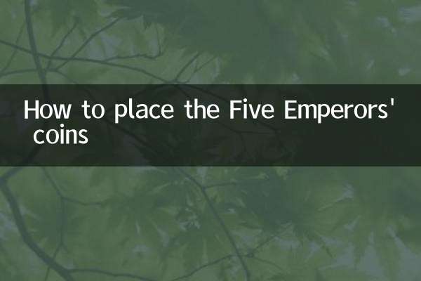 Comment placer les pièces des Cinq Empereurs