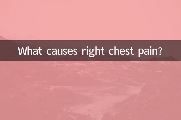 سینے کے دائیں درد کی وجہ کیا ہے؟