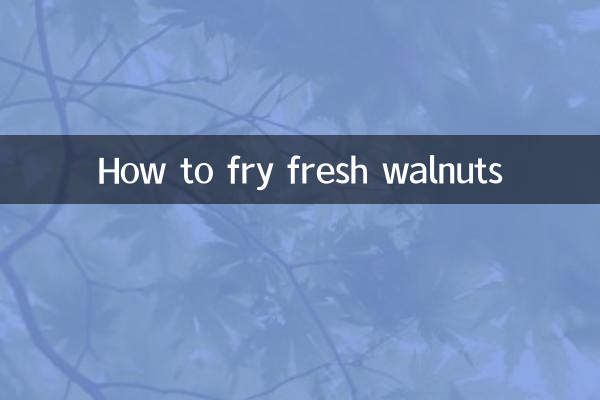 Como fritar nozes frescas