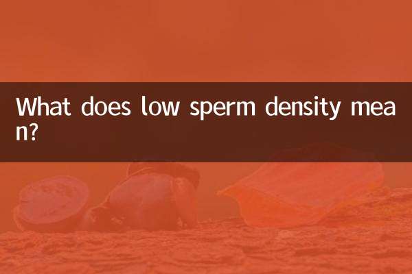 O que significa baixa densidade de esperma?