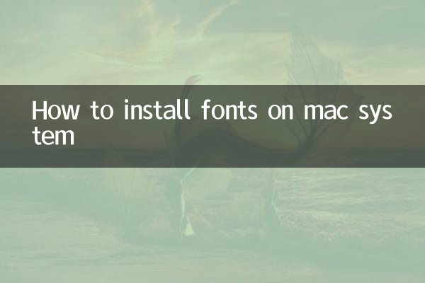 Cómo instalar fuentes en el sistema mac