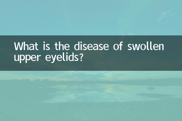 What is the disease of swollen upper eyelids?