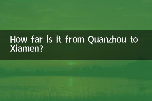 泉州からアモイまではどのくらいの距離ですか?