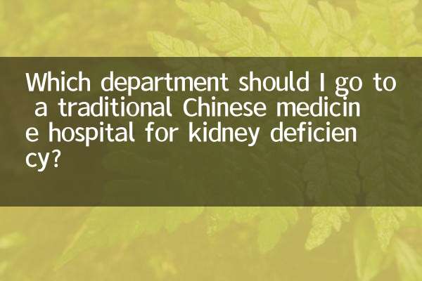 腎虛到中醫院掛什麼科
