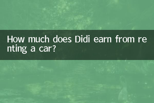 Didi はレンタカーでいくら稼いでいますか?