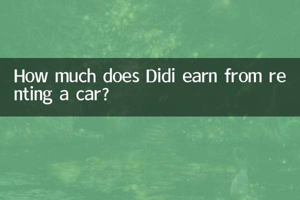 Wie viel verdient Didi mit der Anmietung eines Autos?