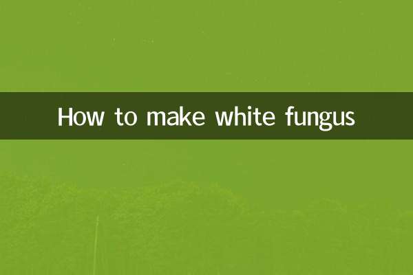 Cómo hacer hongo blanco.