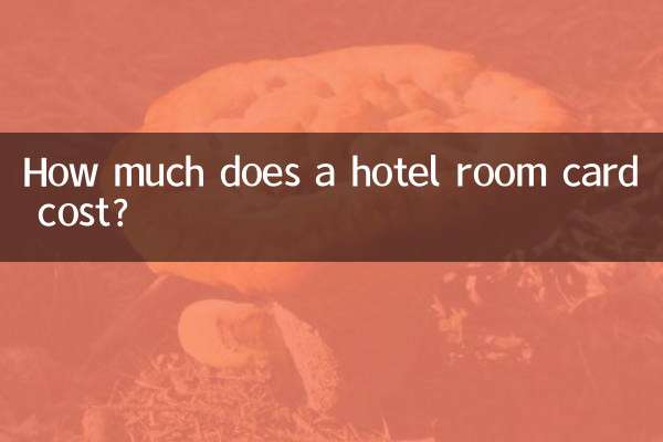 How much does a hotel room card cost?