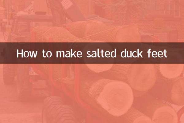 How to make salted duck feet