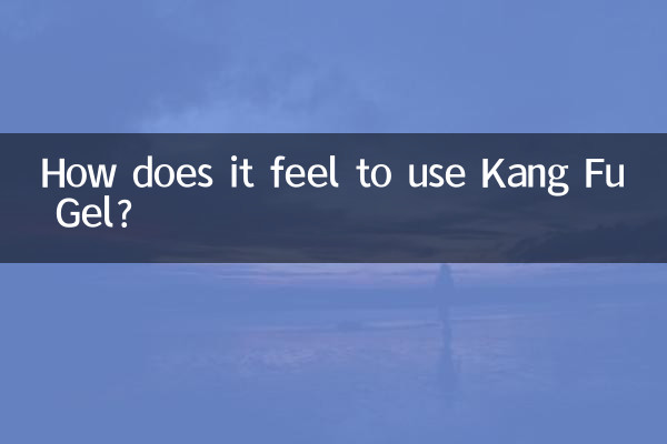 How does it feel to use Kang Fu Gel?