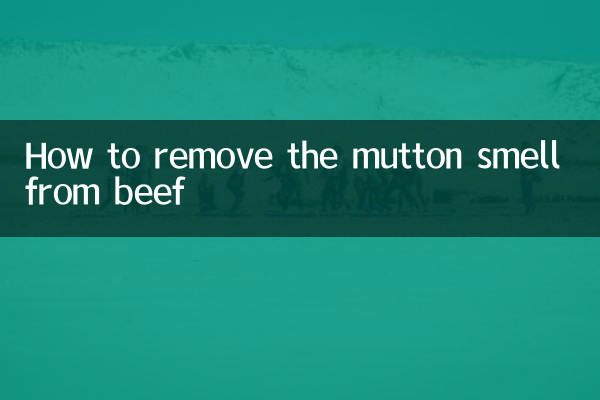 Come togliere l'odore di montone dalla carne di manzo