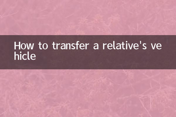 Como transferir o veículo de um parente