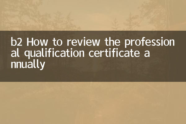 B2 Cómo revisar el certificado de calificación profesional anualmente