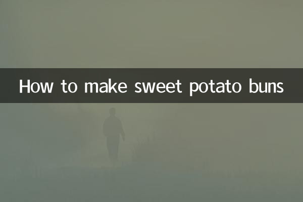 How to make sweet potato buns