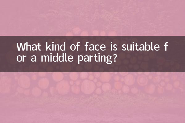 Quel type de visage convient à une raie au milieu ?