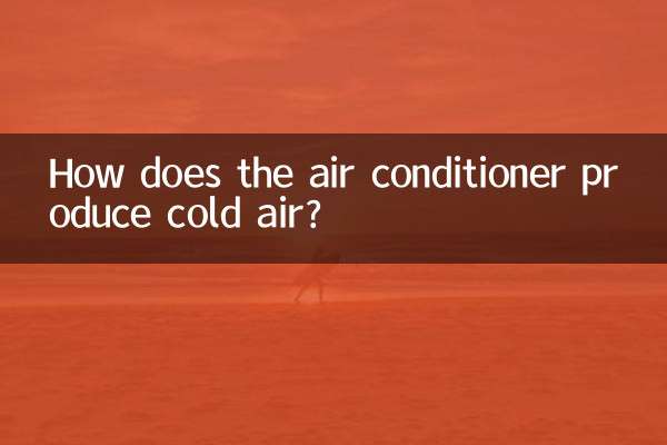 How does the air conditioner produce cold air?
