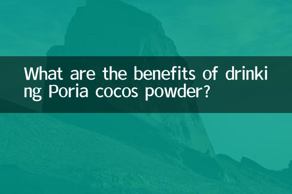 What are the benefits of drinking Poria cocos powder?