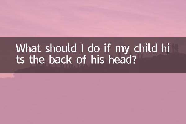 ¿Qué debo hacer si mi hijo se golpea la nuca?