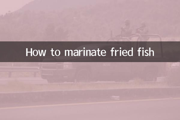 Comment faire mariner du poisson frit