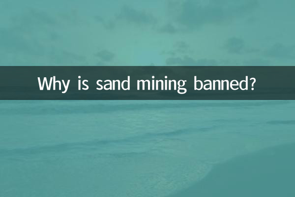 Warum ist der Sandabbau verboten?