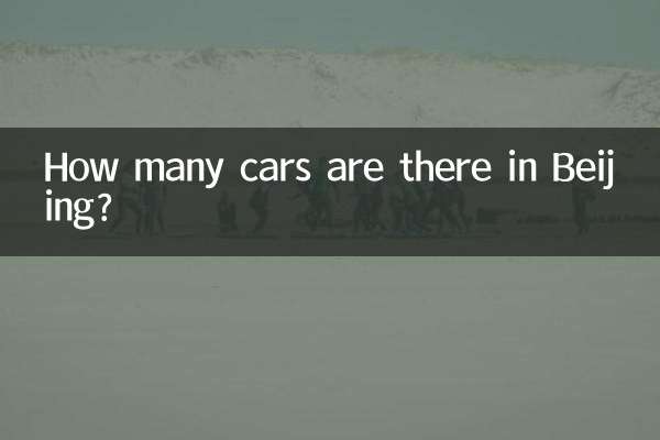 ¿Cuántos coches hay en Pekín?