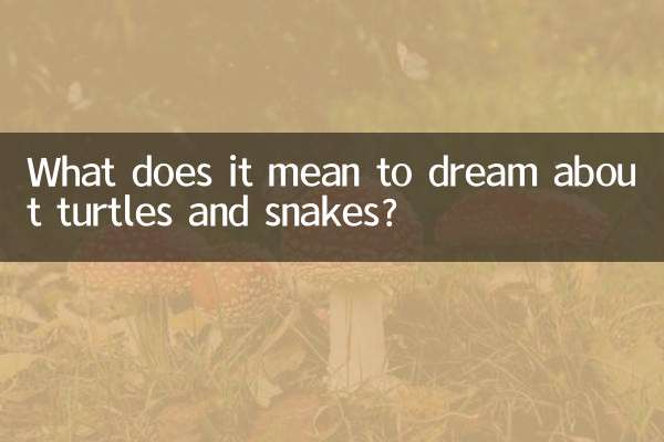 梦到龟蛇是什么意思