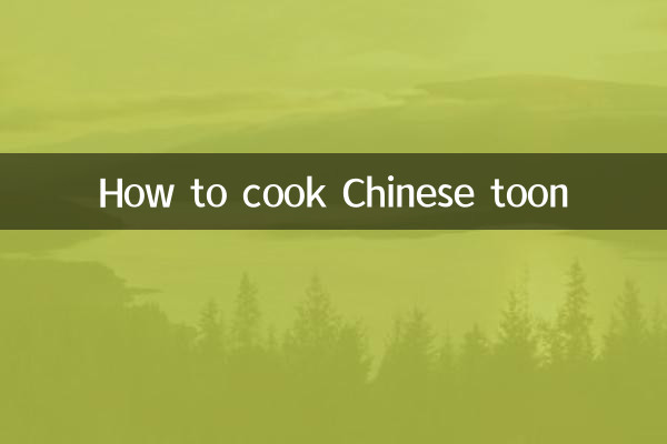 Como cozinhar toon chinês