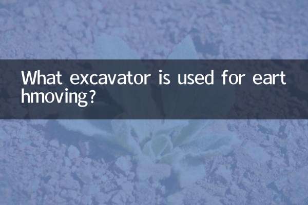 What excavator is used for earthmoving?
