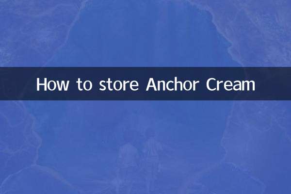 Come conservare la Crema Anchor