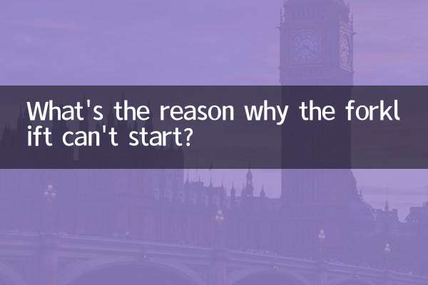 Was ist der Grund, warum der Gabelstapler nicht starten kann?