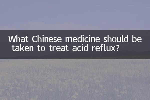 Qual medicamento chinês deve ser tomado para tratar o refluxo ácido?